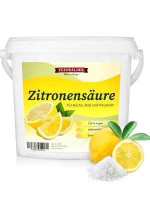 Verschiedene Zitronensäure-Produkte: Lebensmittelqualität versus Reinigungsmittel