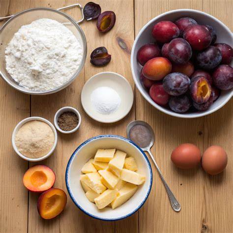 Verschiedene Zwetschgen- und Traubensorten, Zutaten für Marmelade
