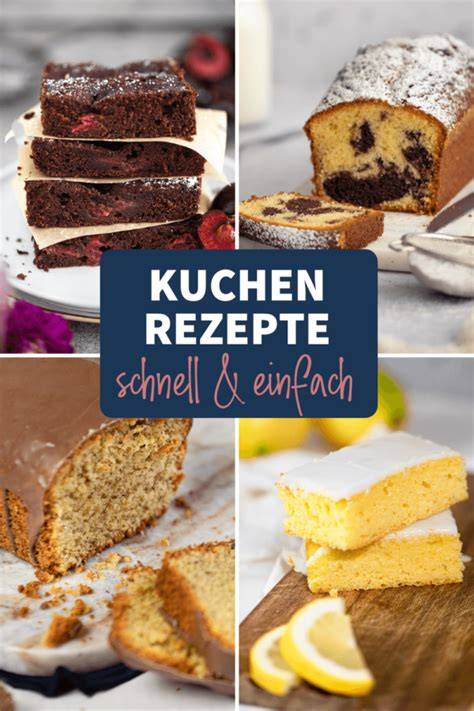 Verschiedene schnelle Kuchen und Desserts auf einer Kaffeetafel