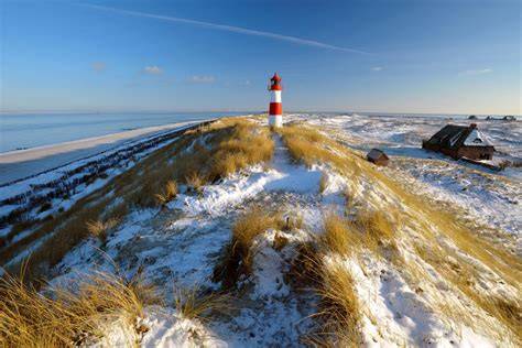 Verschneite Weihnachtsinsel Sylt