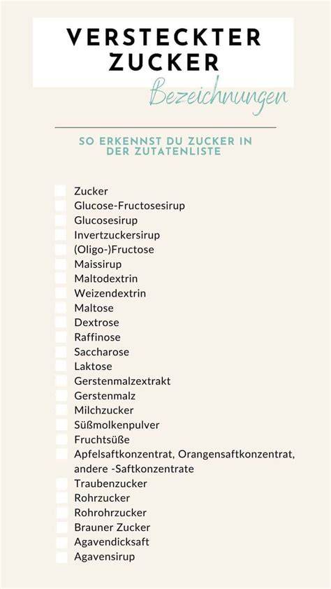 Versteckter Zucker: Zutatenlisten und Kennzeichnung