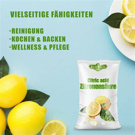 Verwendung von Zitronensäure in verschiedenen Lebensmittelgruppen
