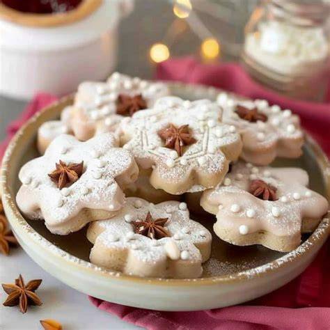 Verzierte Nougat Zimt Plätzchen in verschiedenen Ausführungen und Dekors
