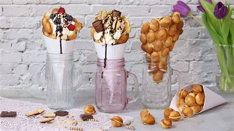 Vielfältige Bubble Waffeln Genussvarianten in Wien