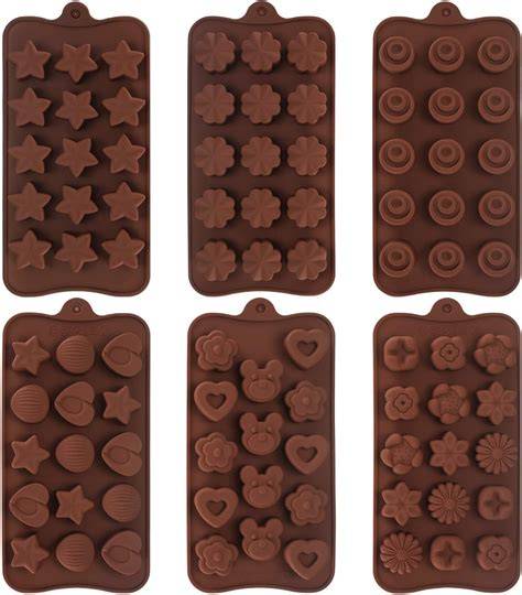 Vielfältige Pralinenformen aus Silikon für kreative Schokolade