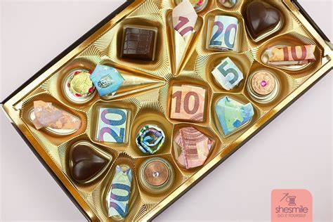 Vielfältige Schokoladen-Pralinenschachteln als Geschenk