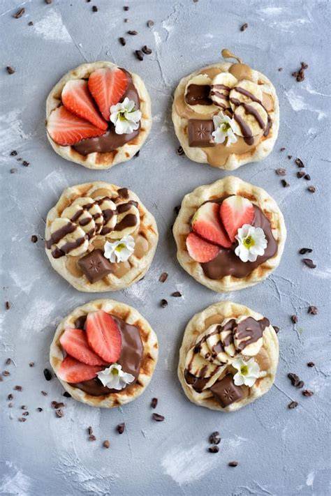 Vielfältige Toppings für Waffeln und Crêpes