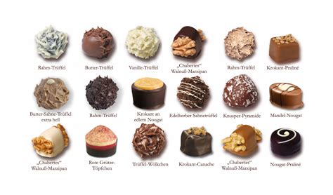 Vielfalt der Pralinen und Trüffel von Wagner