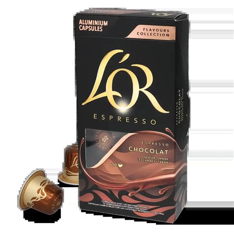 Vielfalt kompatibler Nespresso-Kapseln Schokolade