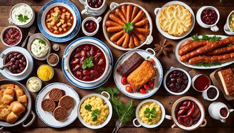 Vielfalt von traditionellen Gebäcksorten