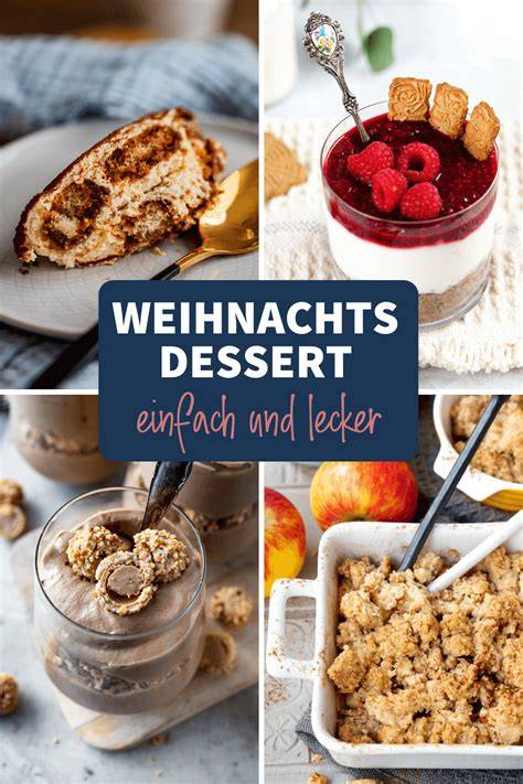 Vielseitige Low Carb Weihnachtsdesserts auf einem festlich gedeckten Tisch