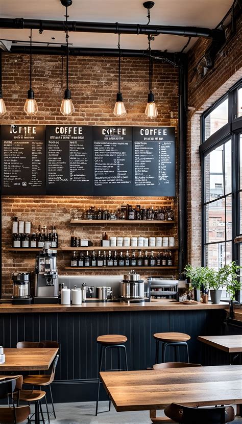 Vintage-Interieur und Café-Theke