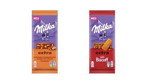 Visualisierung der Milka EXTRA 190-g-Tafel zwischen Kleintafel und MMMAX Großtafel, Größenvergleich