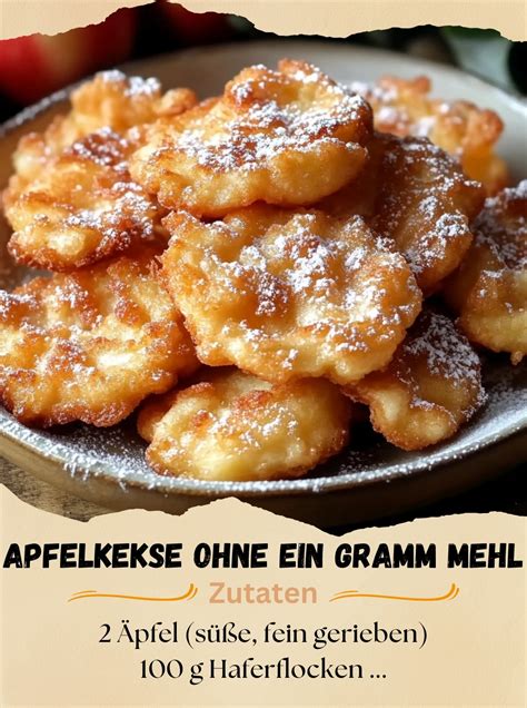 Vollkornmehl und geriebene Äpfel als Zutaten