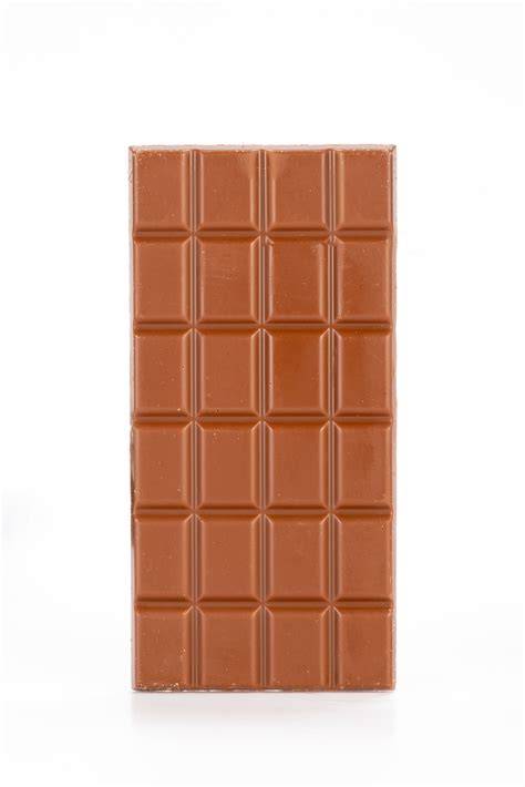 Vollmilchschokolade aufgeschnittene Tafel