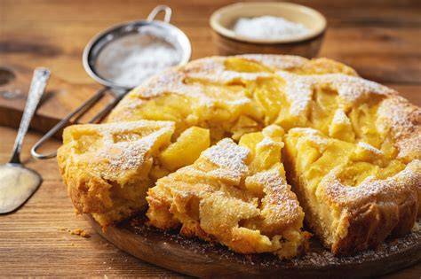 Vorbereitung Äpfel Kuchenform