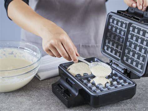 Vorheizen und Einfetten des Bubble Waffeleisens