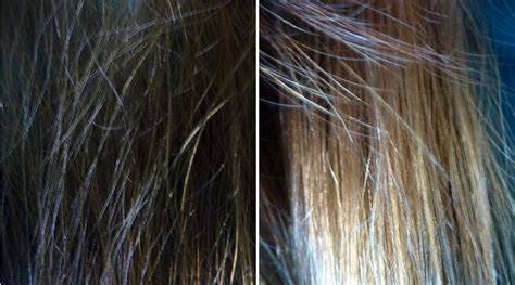Vorher-Nachher: Haare aufhellen mit Honig