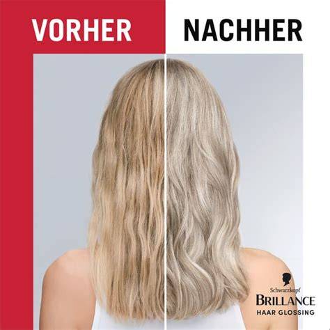 Vorher-Nachher Farbergebnis Schwarzkopf Brillance