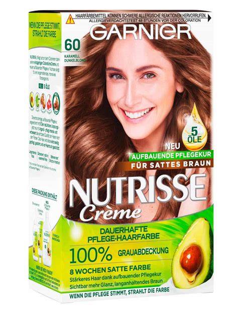 Vorher-Nachher Garnier Nutrisse Dunkelblond Karamell