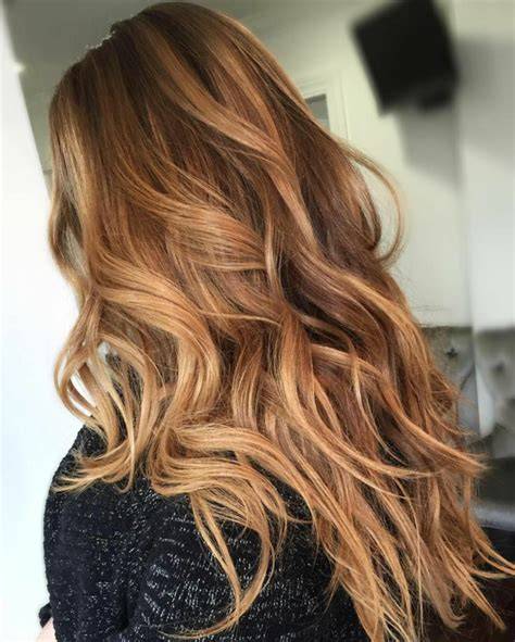 Vorher-Nachher Haarfarbe Karamell Dunkelblond