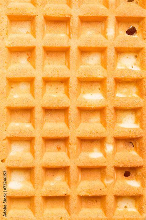 Wabenstruktur einer belgischen Waffel