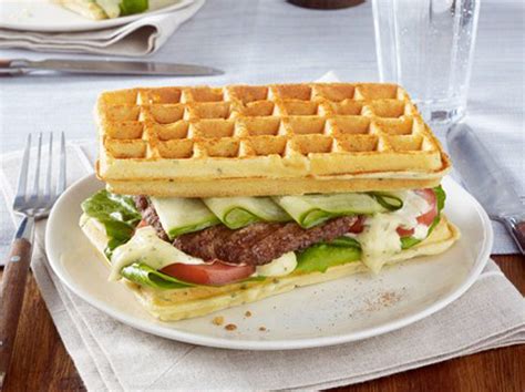 Waffel-Hack-Burger