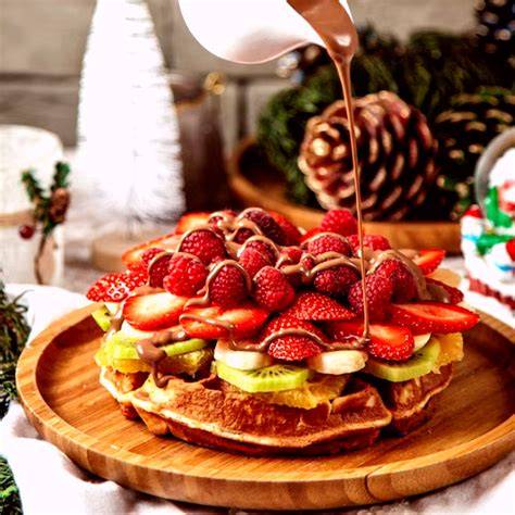 Waffel-Topping-Ideen: Beeren, Sahne, Schokolade