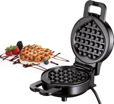 Waffeleisen: Platzierung der Teigkugeln in Herz- und Belgien-Eisen