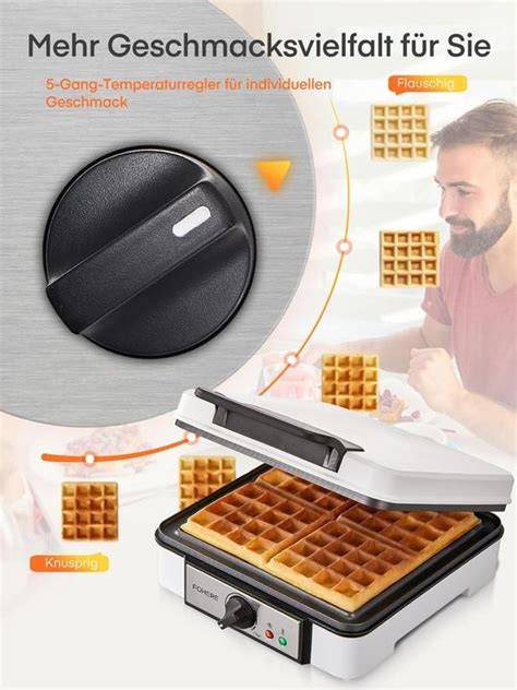 Waffeleisen für 4 Waffeln im Alltag