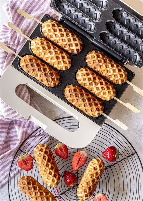 Waffeleisen für Waffeln am Stiel