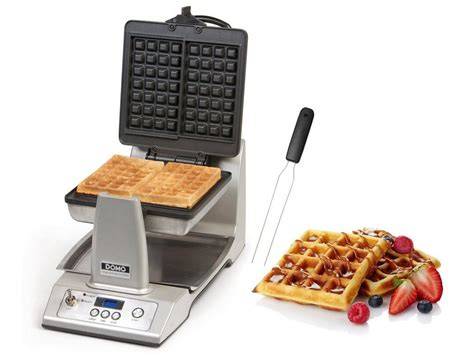 Waffeleisen in Aktion: dicke belgische Waffel entsteht