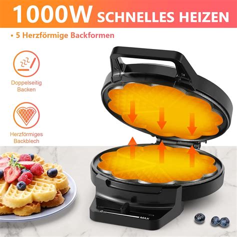Waffeleisen mit bläschenförmigem Einsatz