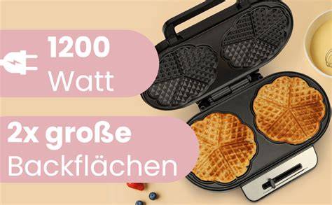 Waffeleisen mit eingefetteter Fläche