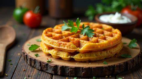 Waffeleisen mit roten Linsen Waffeln