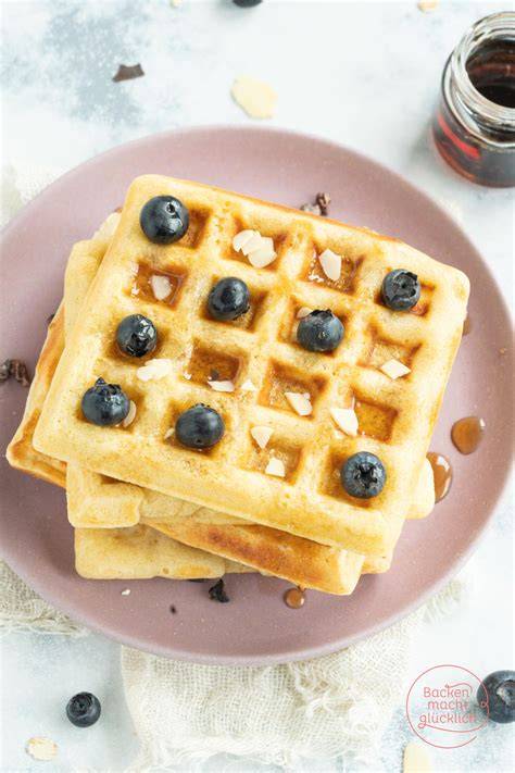 Waffeleisen und Zutaten für Protein-Waffeln