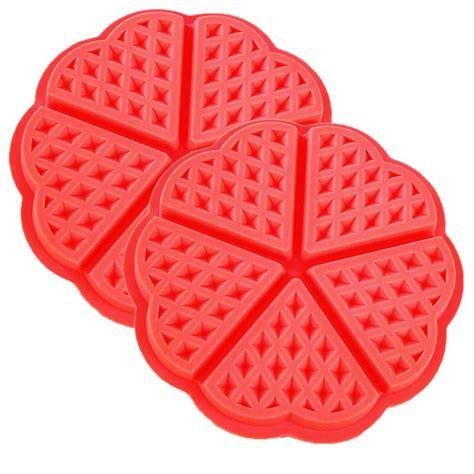 Waffelformen aus Silikon im Ofen