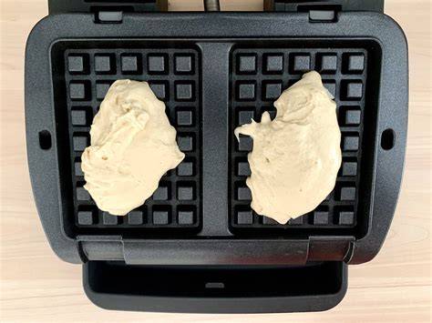 Waffelplatten im belgischen Waffeleisen