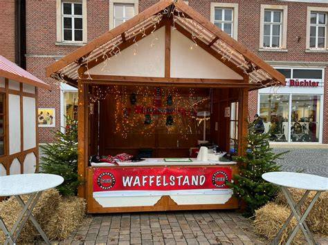 Waffelstand auf dem Markt