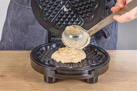 Waffelteig im Waffeleisen: Aufgehen und Bräunen