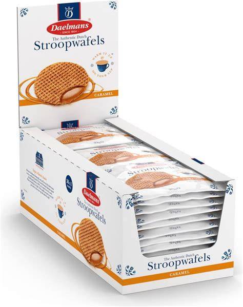 Waffelverkaufsstand mit einzeln verpackten Waffeln