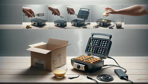 Waffelzubereitung Schritt für Schritt am Waffeleisen