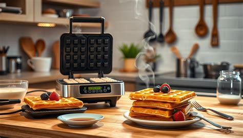 Waffelzubereitung im Waffeleisen