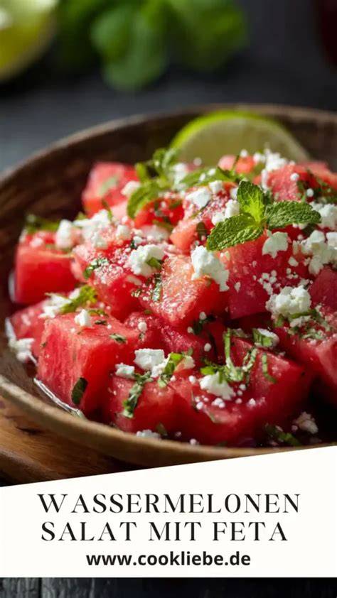 Wassermelonen-Salat mit Feta als Beispiel für Kombination mit Eiweiß
