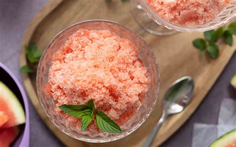Wassermelonen-Slush und Eis