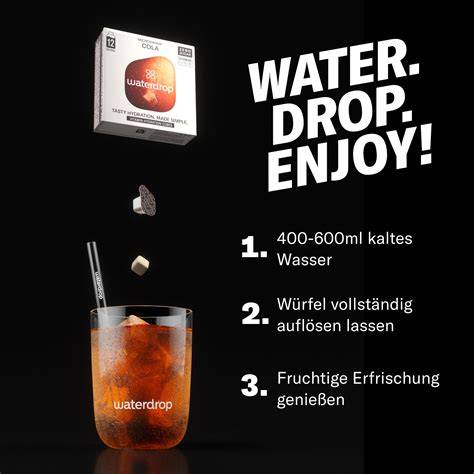 Waterdrop Microlytes Würfel im Glas