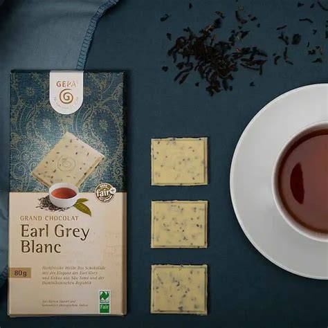 Weiße Schokolade mit Earl Grey und Bergamotteöl