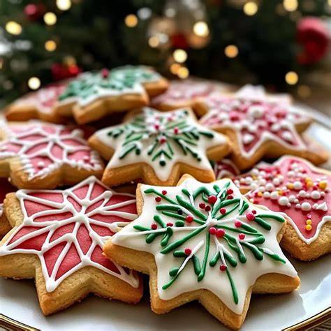 Weihnachtlich dekorierte Zimt-Spekulatius-Torte