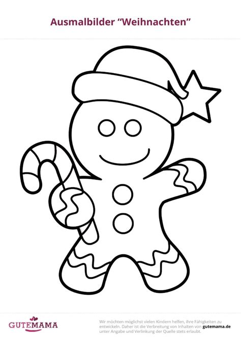 Weihnachtliche Ausmalbilder für Kinder