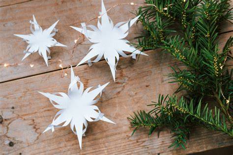 Weihnachtliche DIY-Dekorationen mit Lindt-Schokolade und Tannen aus Papier
